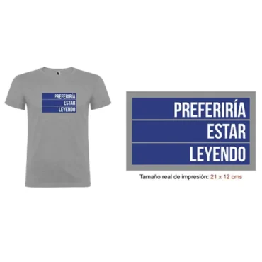 Camiseta Preferiría estar leyendo
