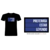 Camiseta Preferiría estar leyendo